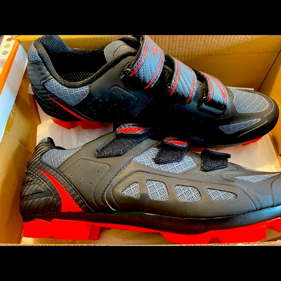 Mens Zol mountain biking/indoor spinning shoes w/ bonus heart rate monitor - Picture 2 of 4